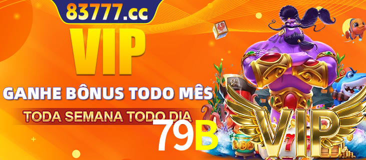 Banner promocional do 79B oferecendo 100% de recompensas adicionais contínuas para quem fizer o login diário (Daily sign-in), com um mascote de coelho.